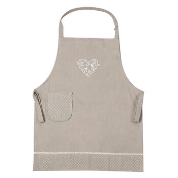 Personalised Grey Cotton Apron Gift, 2 of 7