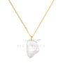 18 K Gold Plated Silver Irregular Pearl Necklace, thumbnail 2 of 6