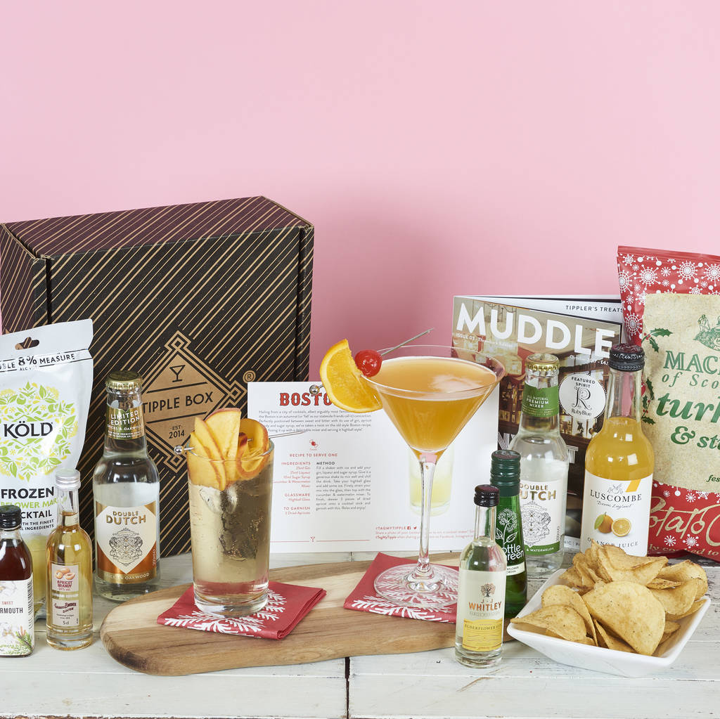 Twelve Month Cocktail Delivery Gift Subscription By Tipple Box