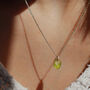 9ct Gold Peridot Necklace, thumbnail 2 of 4