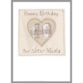 Personalised 40th Birthday Card For Her, 10 of 11