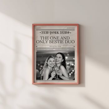 Personalised Best Friend Newspaper Print, 2 of 5