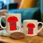 Personalised Matching Football Team Shirt Mugs, thumbnail 4 of 6