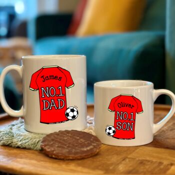 Personalised Matching Football Team Shirt Mugs, 4 of 6