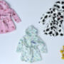 Personalised Robe Dressing Gown Animal Print Baby Gift, thumbnail 2 of 8