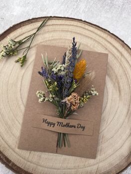 Mothers Day Card With Dried Flowers, 2 of 4