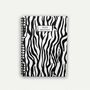 Personalised Appointment Book Zebra Print, thumbnail 1 of 3