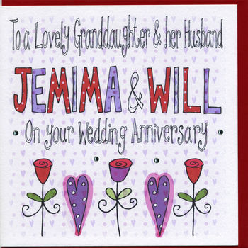Personalised Granddaughter Or Grandson Anniversary Card, 2 of 3