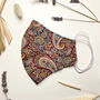 Women's Red Paisley Face Covering, thumbnail 2 of 4