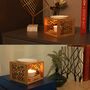 Clouds Carved Wooden Oil Wax Melt Burner, thumbnail 3 of 8