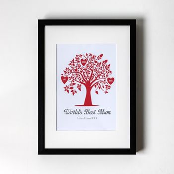 Personalised Art Print, Family Tree Design, 2 of 8