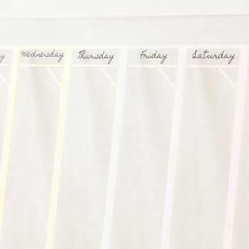 Pastel Rainbow A4 Wipeable Acrylic Wall Planner, 2 of 3