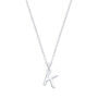 Personalised Initial Letter Sterling Silver Pendant Necklace, thumbnail 10 of 12