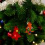 Lego Compatible Tiny Hanging Christmas Tree Decoration, thumbnail 3 of 6