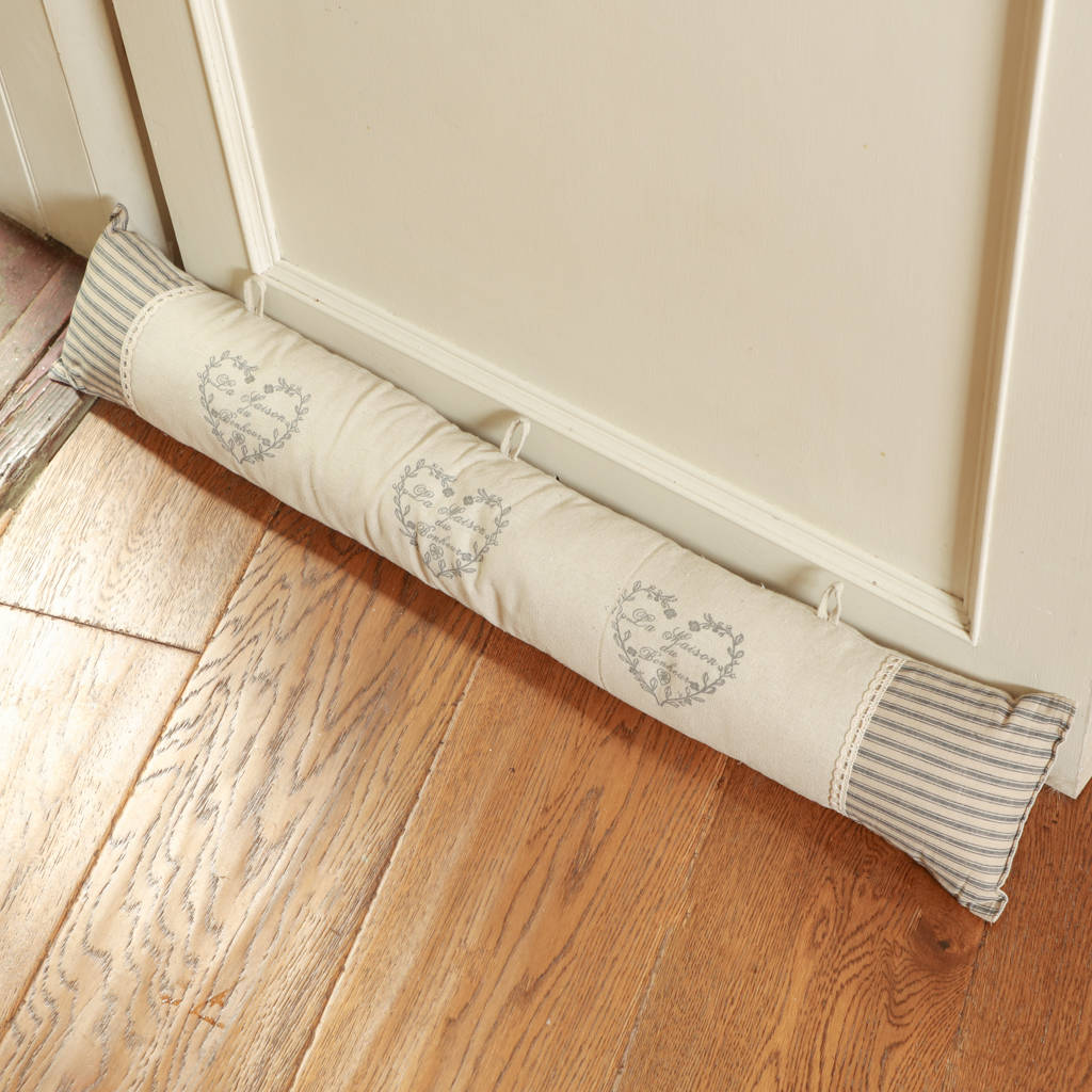 personalised french country cream draught excluder by dibor