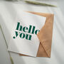 Pack Of Five Greetings Cards 'Hello You', thumbnail 4 of 7