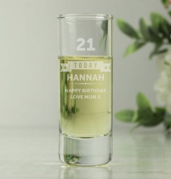 Personalised Age Shot Glass, 3 of 3