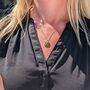 The Rectangle Dalmatian Jasper Necklace, Silver, thumbnail 2 of 9