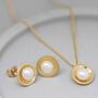 9ct Gold Pearl Earrings. Small Gold Pearl Earrings, thumbnail 9 of 11