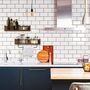 Set Of Two Wood Floating Shelf Wall Mounted With Bar, thumbnail 6 of 7