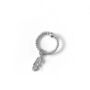 Sterling Silver Feather Charm Ring, thumbnail 2 of 4