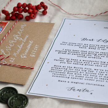 Personalised Children’s Christmas Letter From Santa, 7 of 10