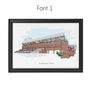 Personalised Aston Villa, Villa Park Stadium Print, thumbnail 2 of 6