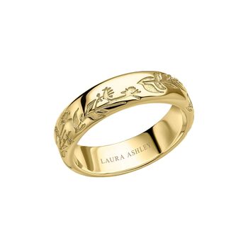 Gold Plated Sterling Silver Floral Ring, 3 of 5