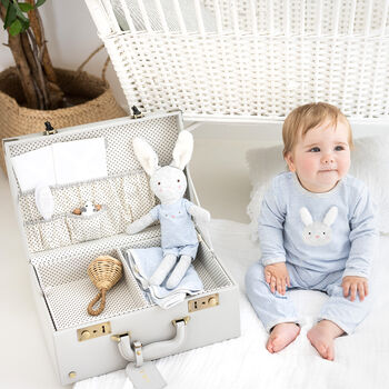 Personalised Memory Suitcase New Baby Gift Set, 2 of 4