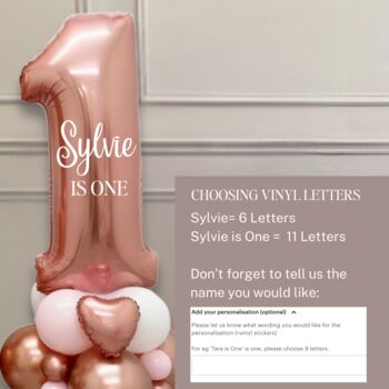 Diy Luxe Rose Gold Birthday Balloon Stack No Helium, 3 of 3