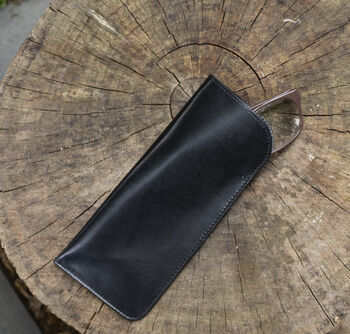 Luxury Leather Single Glasses Spectacle Pouch Gift Boxed Personalised, 4 of 9