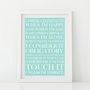 Lily Bollinger 'Champagne' Quote Print, thumbnail 1 of 5