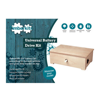 Universal Battery Drive Wooden Toy Kit, 3 of 3
