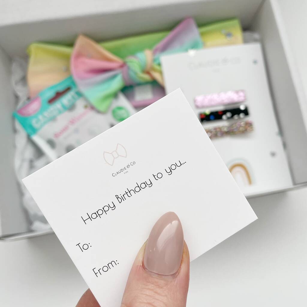 Rainbow Hair Accessories Gift Box By Claudie & Me