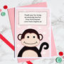 'Monkey' Thank You Teacher Card, thumbnail 4 of 5
