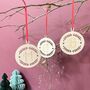 Initial Letter Wreath Tree Decoration, thumbnail 3 of 9