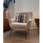 Organic Shape Wool And Cashmere Knitted Cushion White, thumbnail 2 of 4