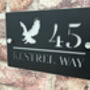 Personalised Kestral Design House Sign Acrylic, thumbnail 2 of 3