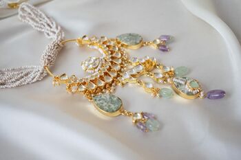 Amara Kundan Jewellery Set, 6 of 8