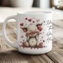 Personalised Whimsical Valentine Anniversary Love Animals Mug, thumbnail 6 of 10