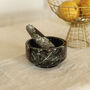 Luxury Black Marble Pestle And Mortar, thumbnail 1 of 3