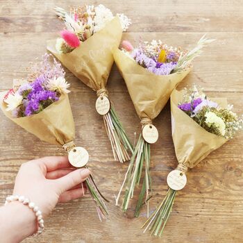 Personalised Teacher Token Dried Flower Posy, 2 of 10