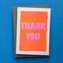 Thank You Risograph Card, thumbnail 1 of 2