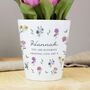 Personalised Wild Flowers Plant Pot, thumbnail 2 of 3