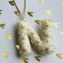 Alphabet Embroidered Felt Decoration, thumbnail 1 of 7