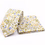 Mens Luxury Yellow Floral Tie Gift Box Set, thumbnail 4 of 4