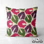 Ikat Cushion Cover With Leafs Pattern, thumbnail 5 of 7