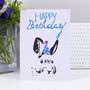 'Happy Birthday' Rabbit Party Hat Card, thumbnail 2 of 2