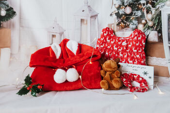 Snuggle Hoodie, Reindeer Pyjama And Teddy Christmas Gift Box / Christmas Eve Box, 3 of 7