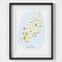 Map Of Isle Of Man Art Print, thumbnail 2 of 5